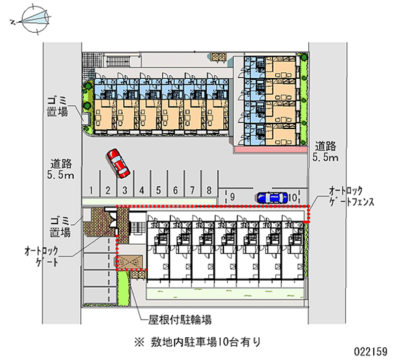 22159 Monthly parking lot