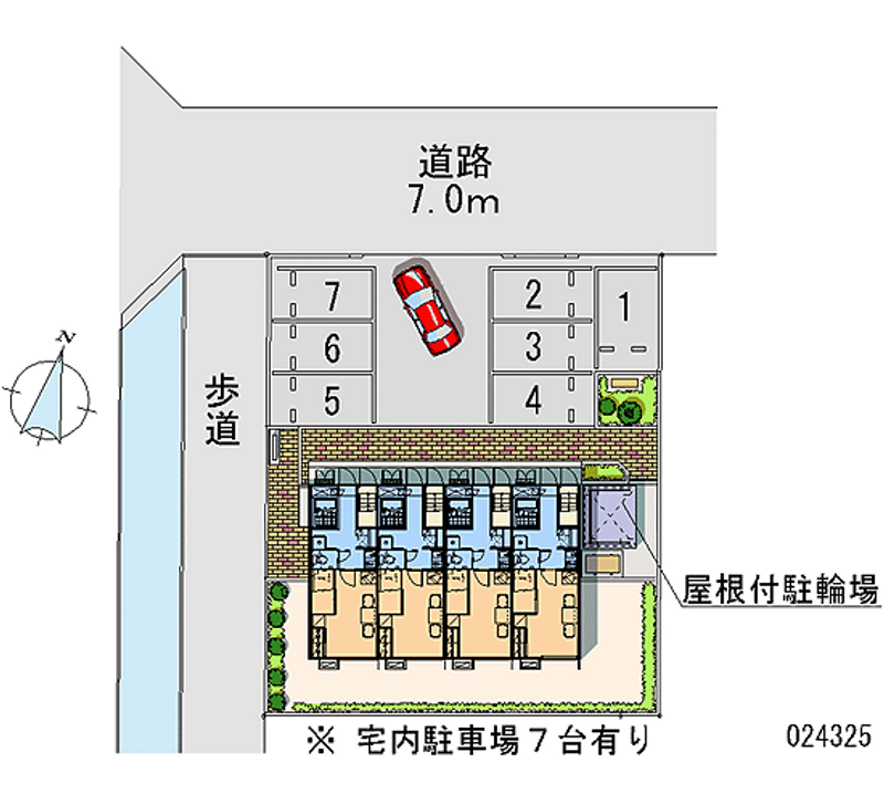 レオパレスマ　メゾン戸野目 月極駐車場