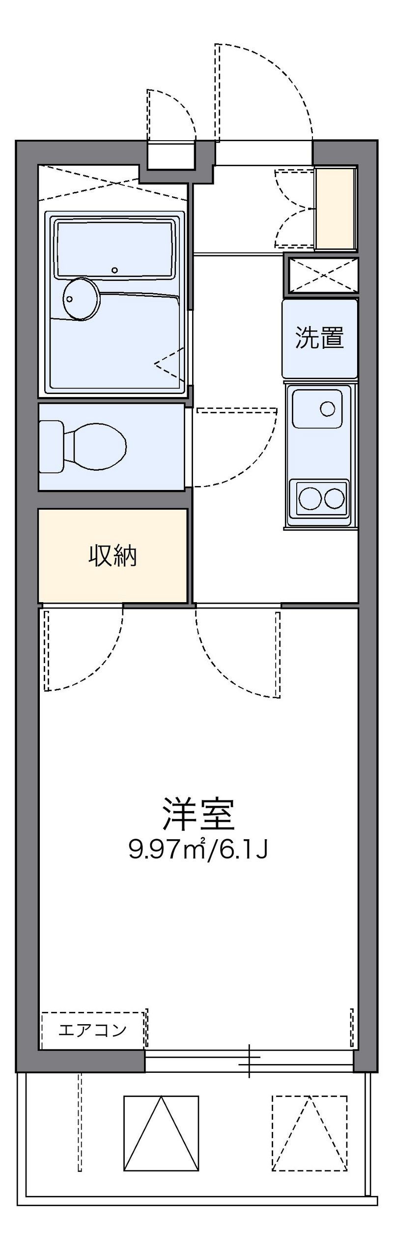 レオパレスヴィラ白金 間取図