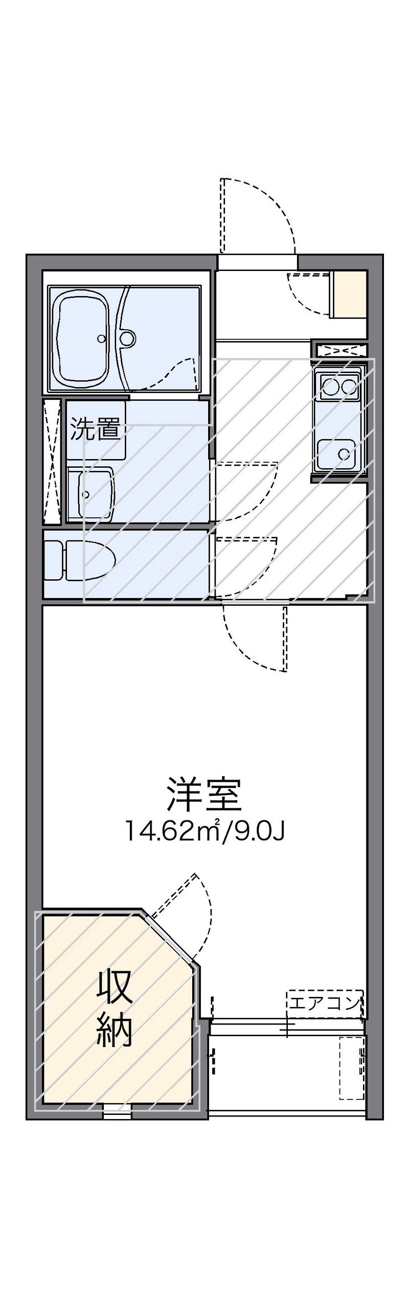 レオネクスト角小林Ⅱ 間取図