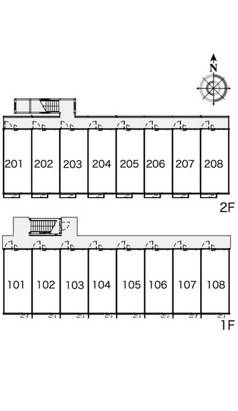 レオパレスノースアイランドⅢ 間取配置図