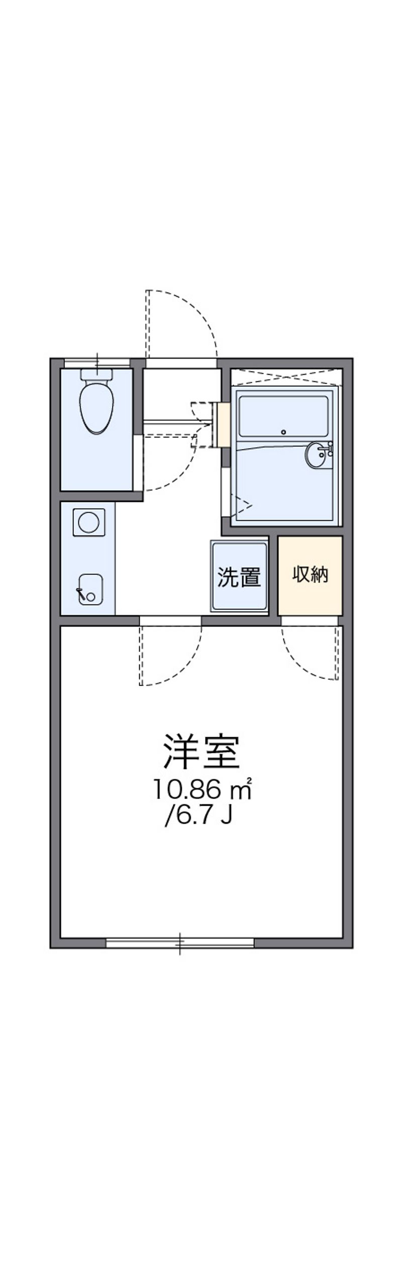 レオパレス祇園町 間取図
