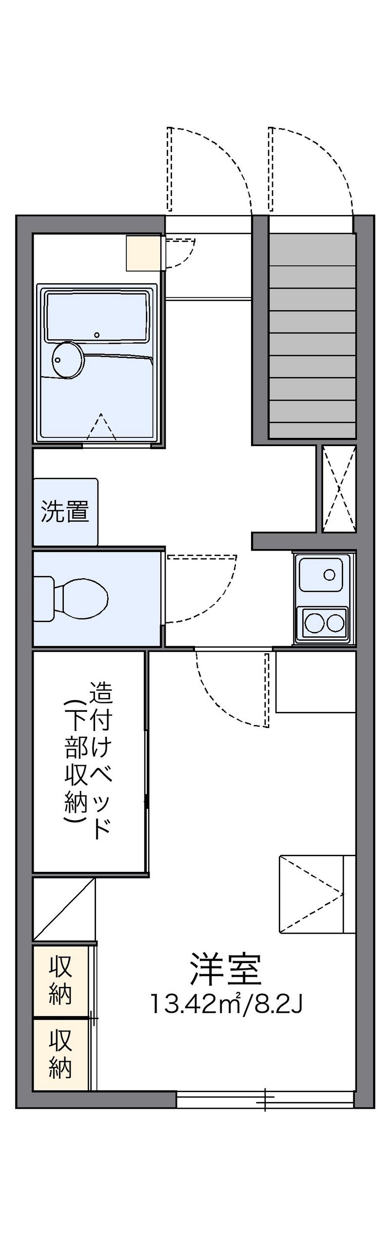 レオパレスオリーブハウスⅡ 間取図