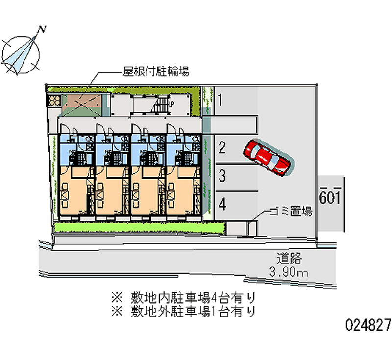 レオパレス冨士 月極駐車場