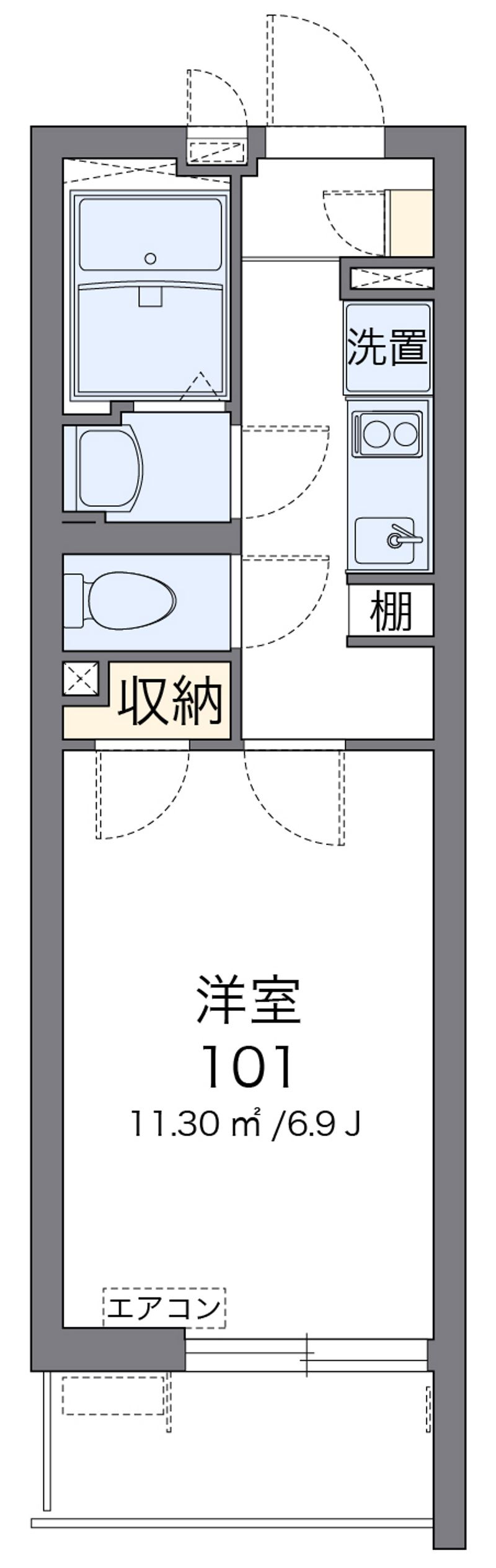 クレイノＧＯＮＴＡ 間取図