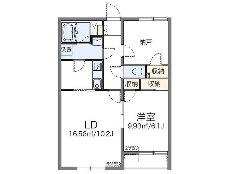 レオネクストシルクⅡ 間取図