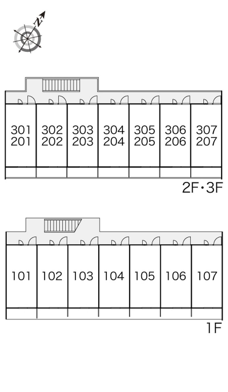 レオパレスヴィーブル 間取配置図