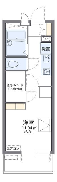 レオパレスセロームＢ 間取り図