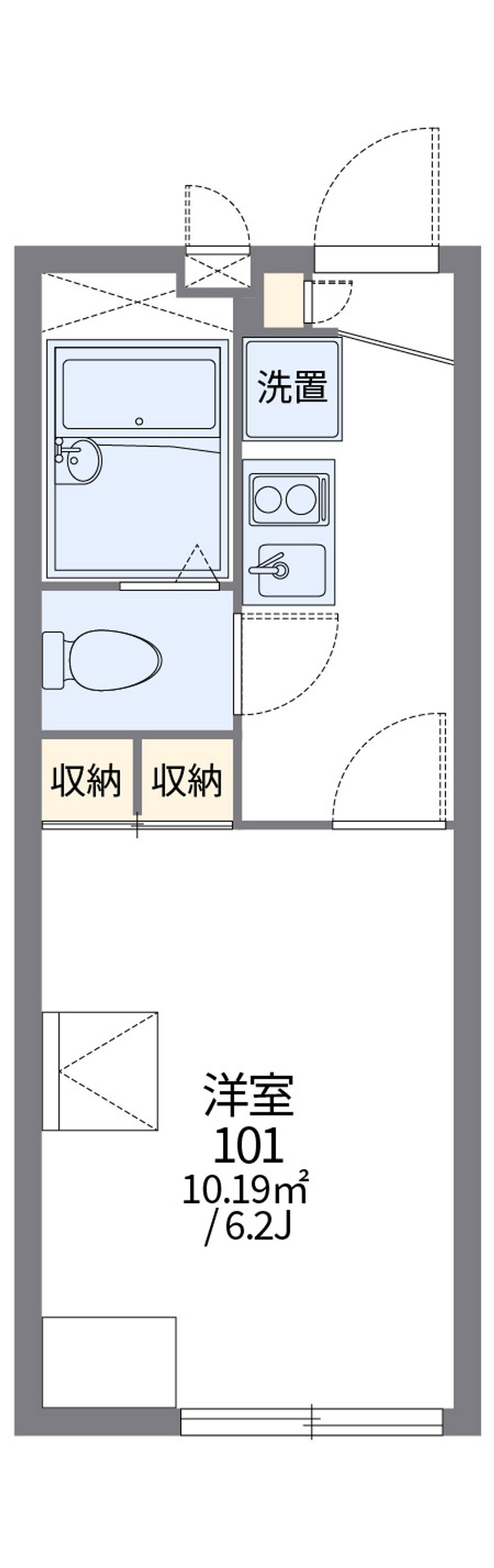 レオパレスＨＡＮＡＴＡ 間取図