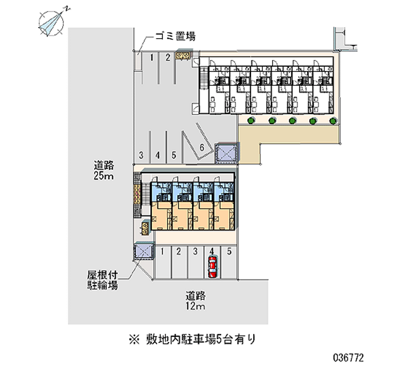 レオパレス白樺Ⅱ 区画図