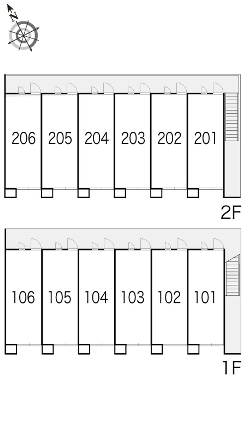 レオパレスＡー１ 間取配置図