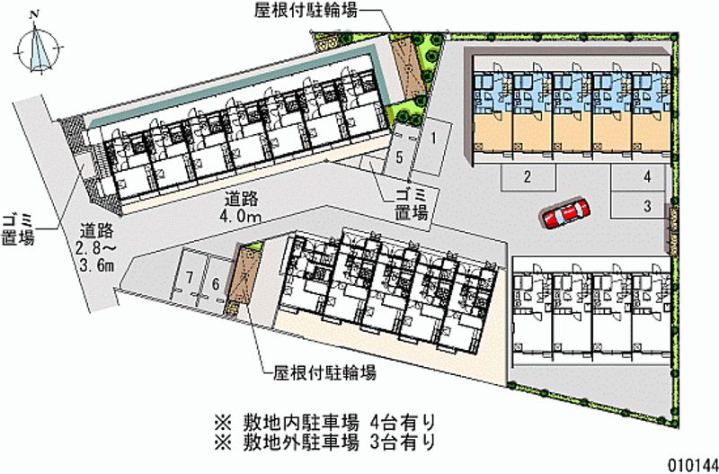 レオパレス白樺Ⅰ 月極駐車場