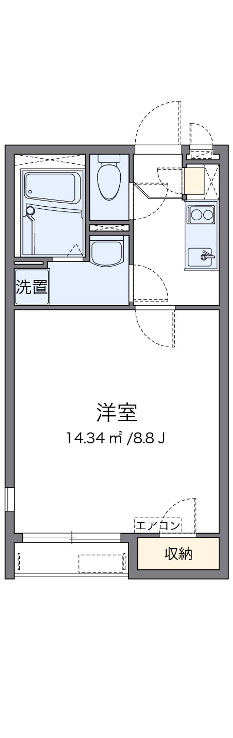 CLEINO Nisshin Korien 户型图