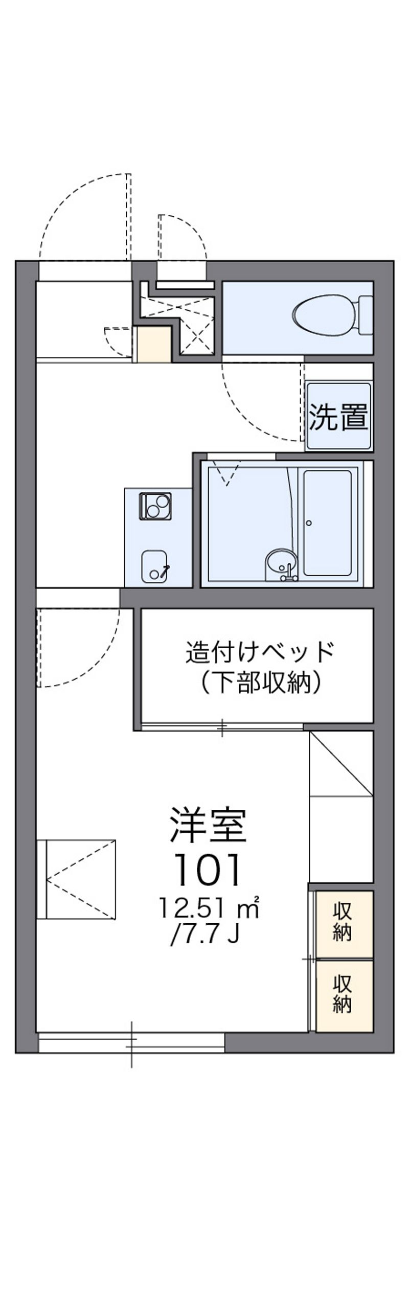 レオパレスミーシャ 間取図