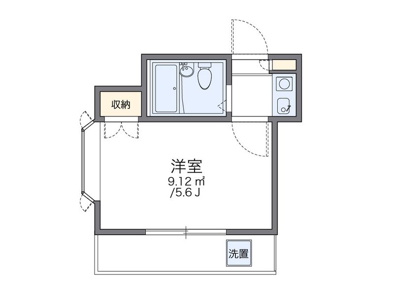 レオパレス衣笠第１ 間取図