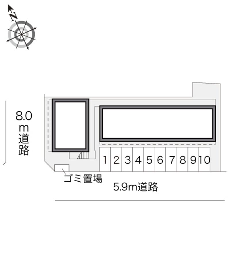 レオパレス龍庵 配置図