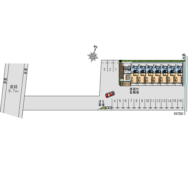 17281 Monthly parking lot