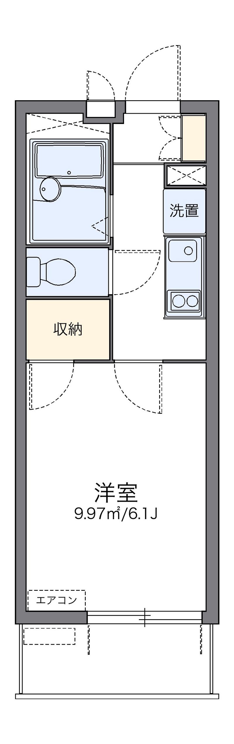 レオパレスリナフェリーチェ 間取図