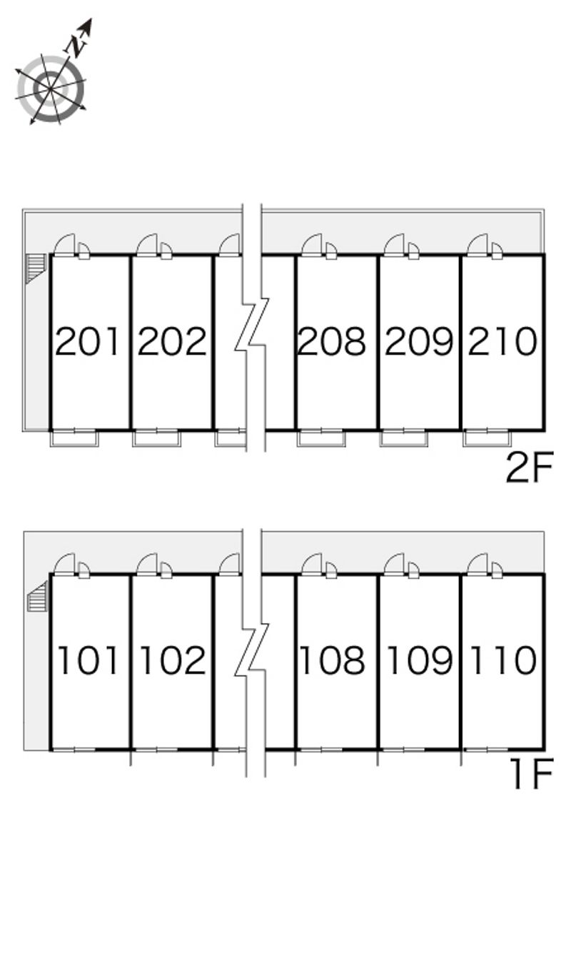 レオパレス樽井北 間取配置図