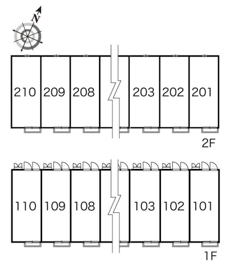 レオパレスゴロー 間取配置図