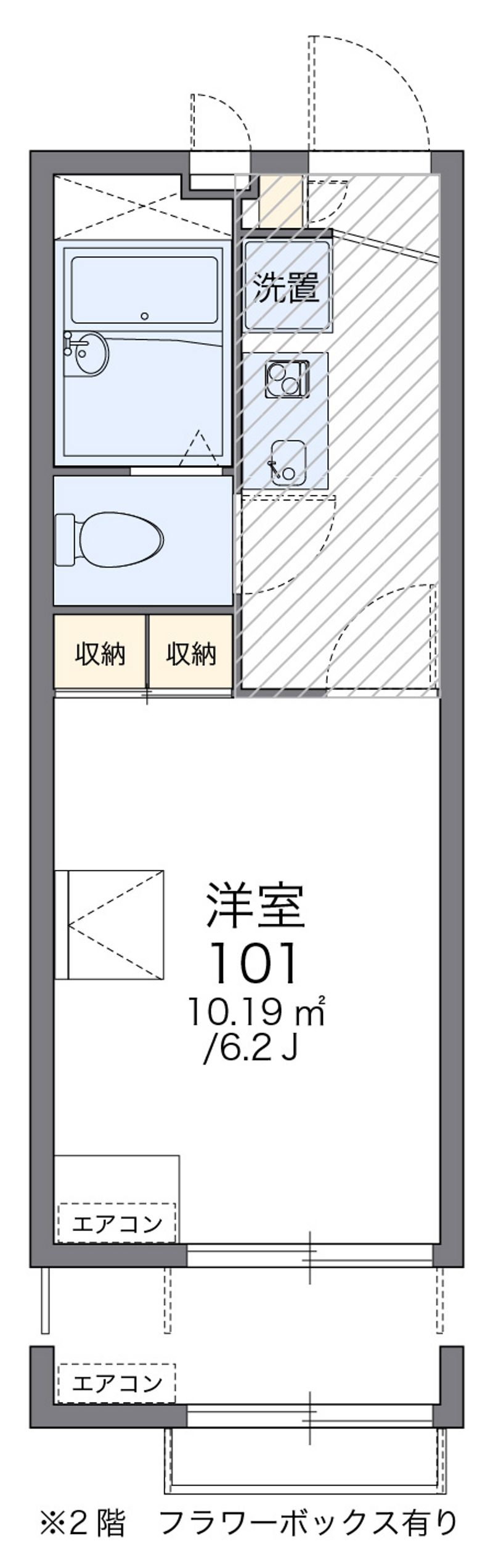 レオパレスシャトルＮＯＪＩＭＡ 間取図