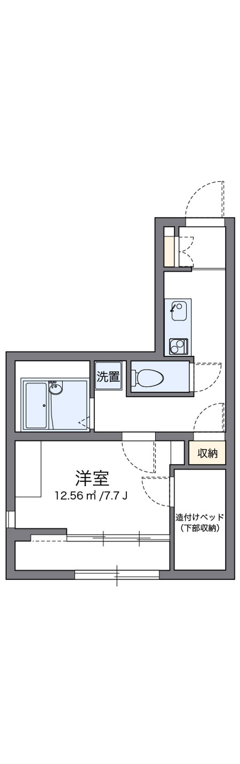 レオパレスアンジェ 間取図