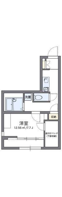 レオパレスアンジェ 間取り図