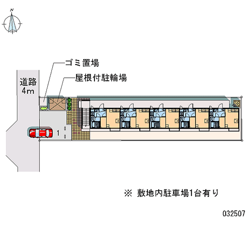 レオパレスＧｒａｌｉｏ 区画図