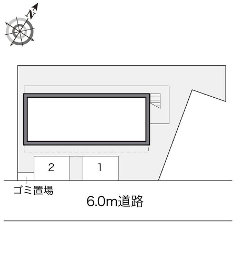 レオパレスニューオンリーⅠ 配置図