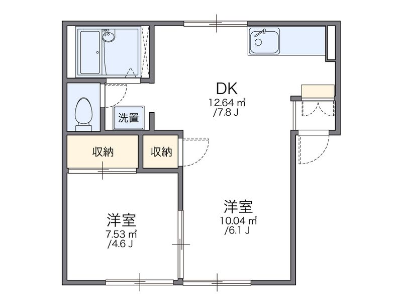 leopalace Plaisir Ishibashi Floor plan