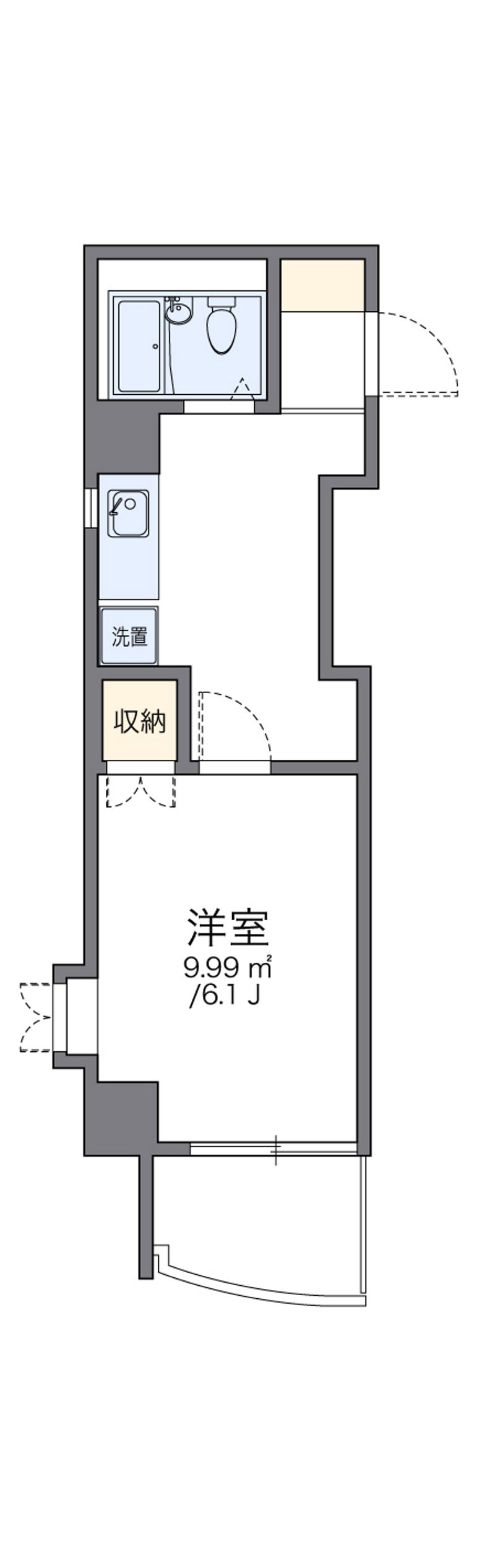 レオパレスグリーンバレー一番館 間取図