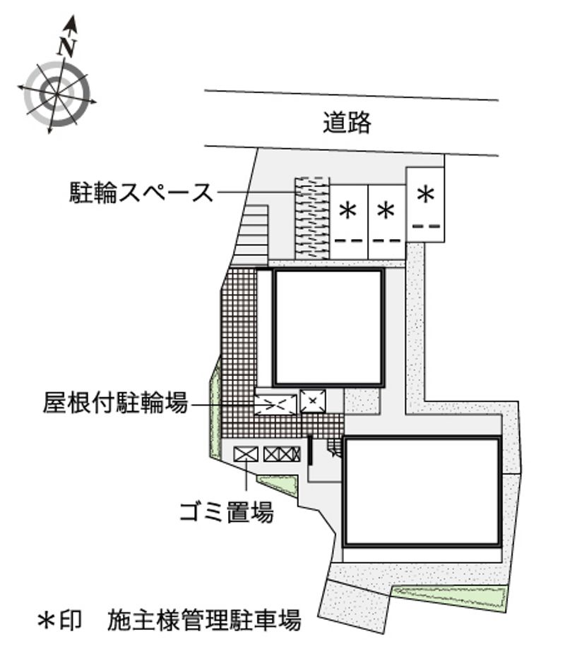 レオパレス東山山麓 配置図