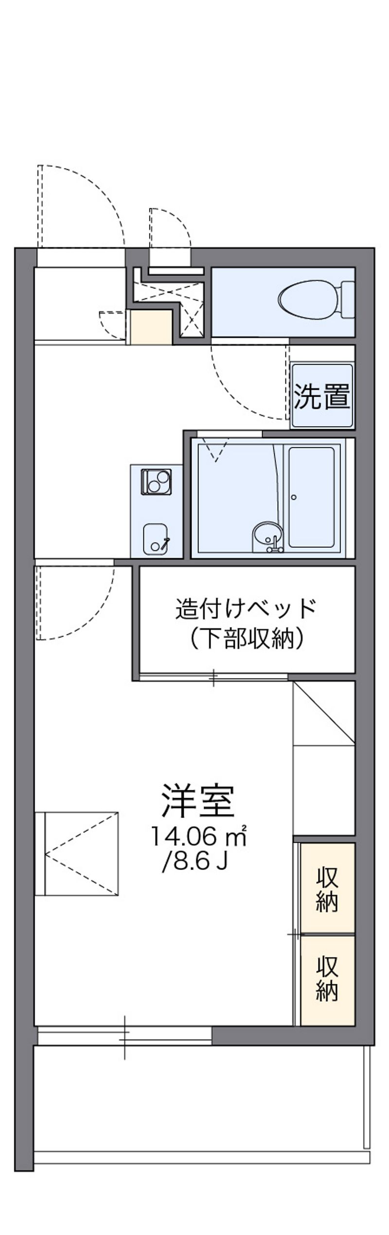 レオパレス大町 間取図