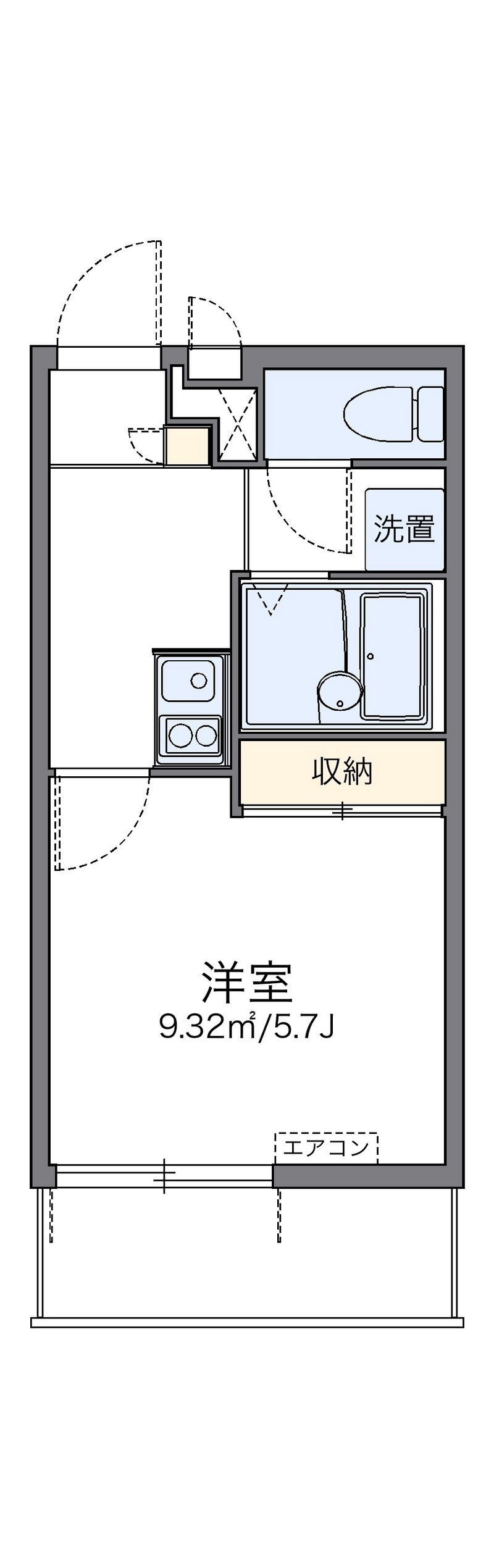 レオパレスアトレ 間取図