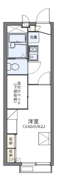 レオパレスブルースカイ 間取り図