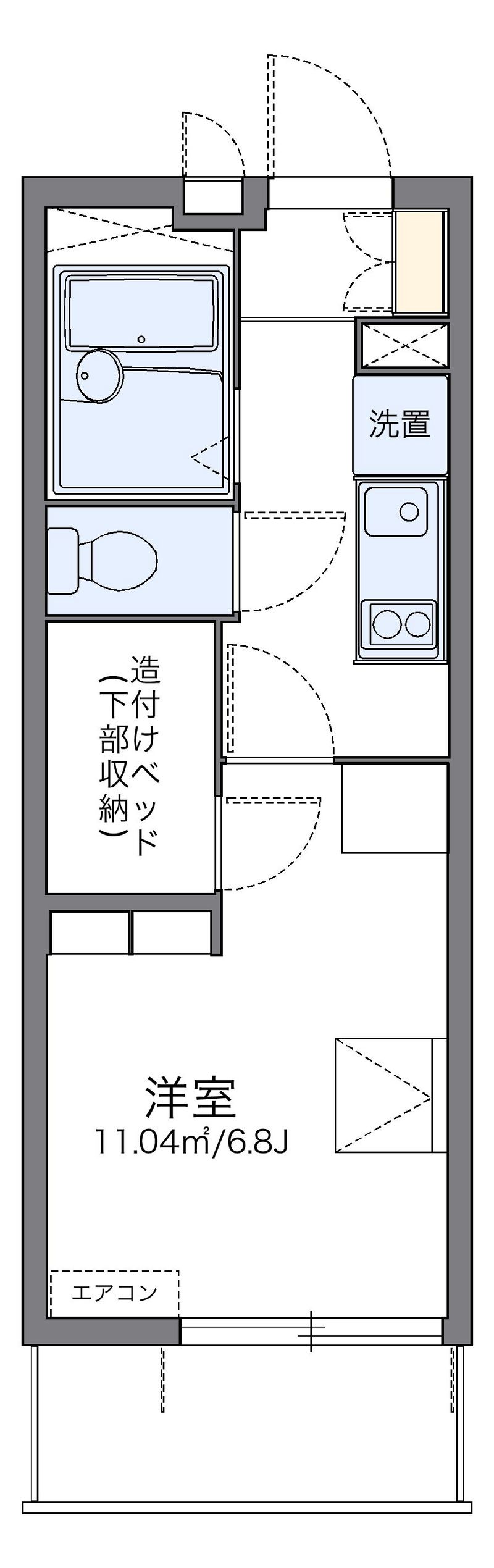 レオパレスＳｍｉｌｅ　Ｓ 間取図