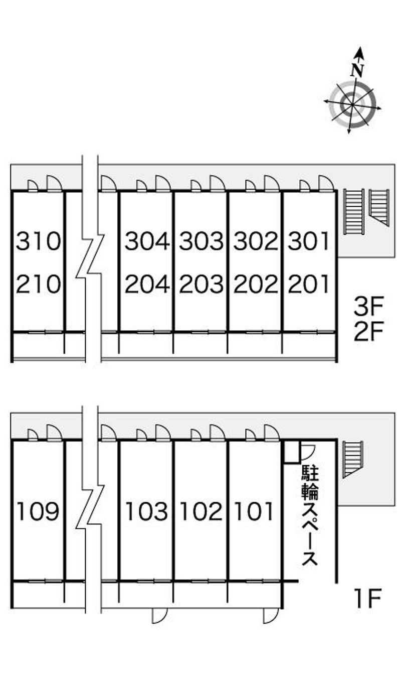 レオパレスエスポワール今里 間取配置図
