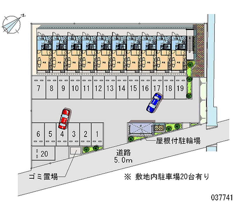 レオパレスグランベアー 月極駐車場