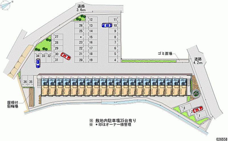 レオパレスＮＫヴィクトワール 月極駐車場