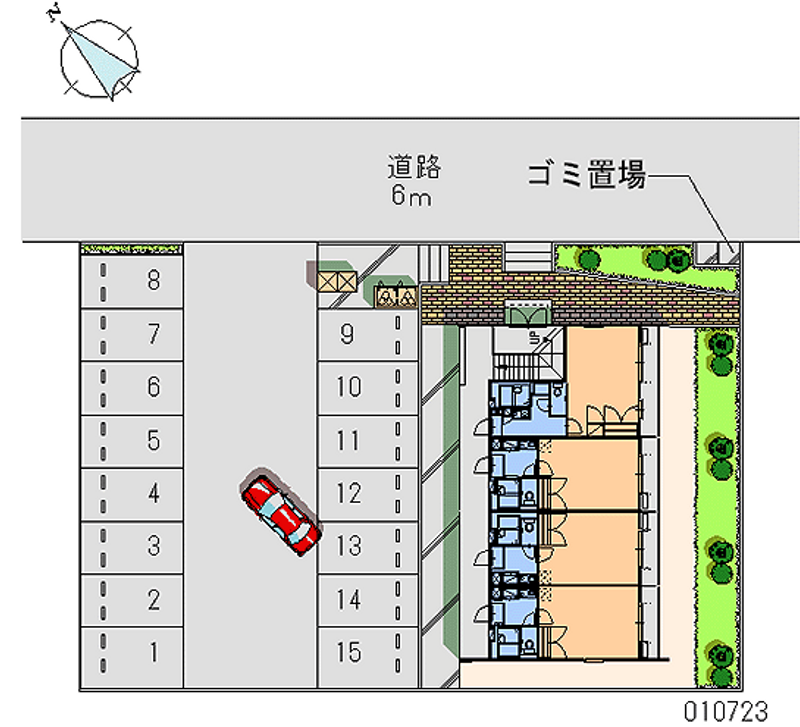 10723月租停車場