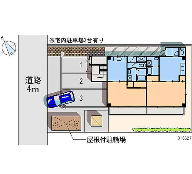 レオパレス康徳ハイツ 月極駐車場