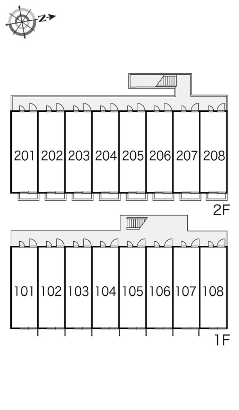 レオパレスイーリス 間取り配置図