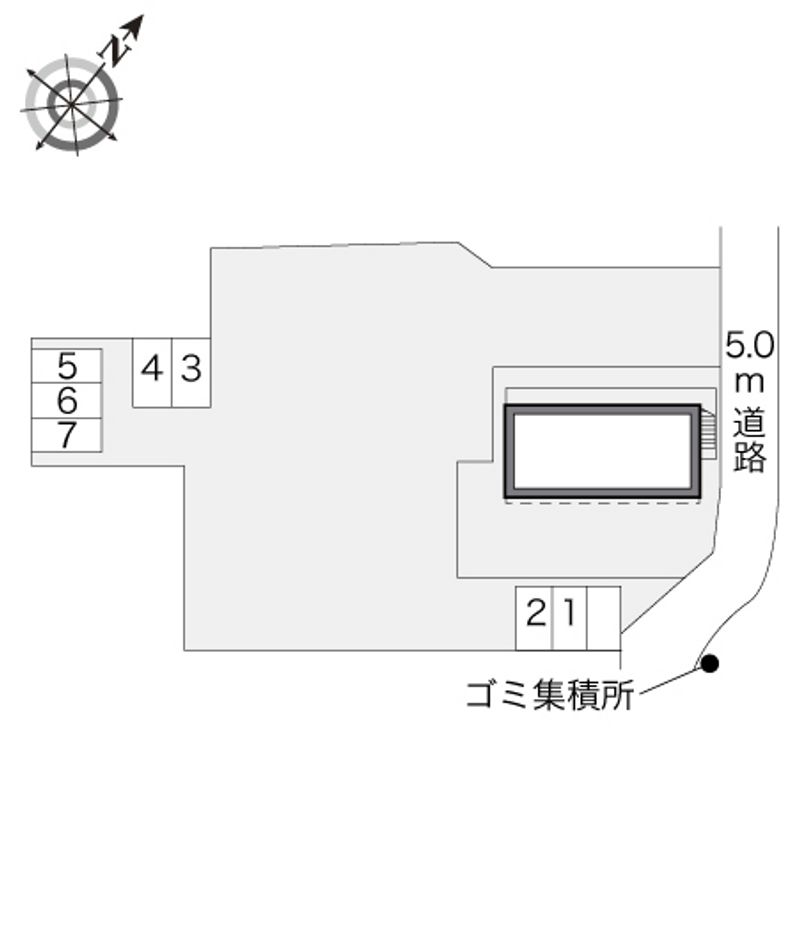 レオパレスいいだ 配置図