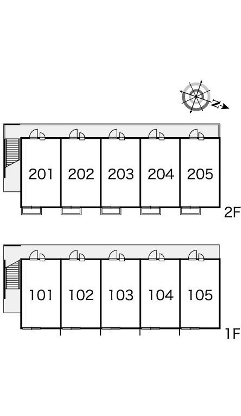 レオパレス自由が丘本町 間取り配置図