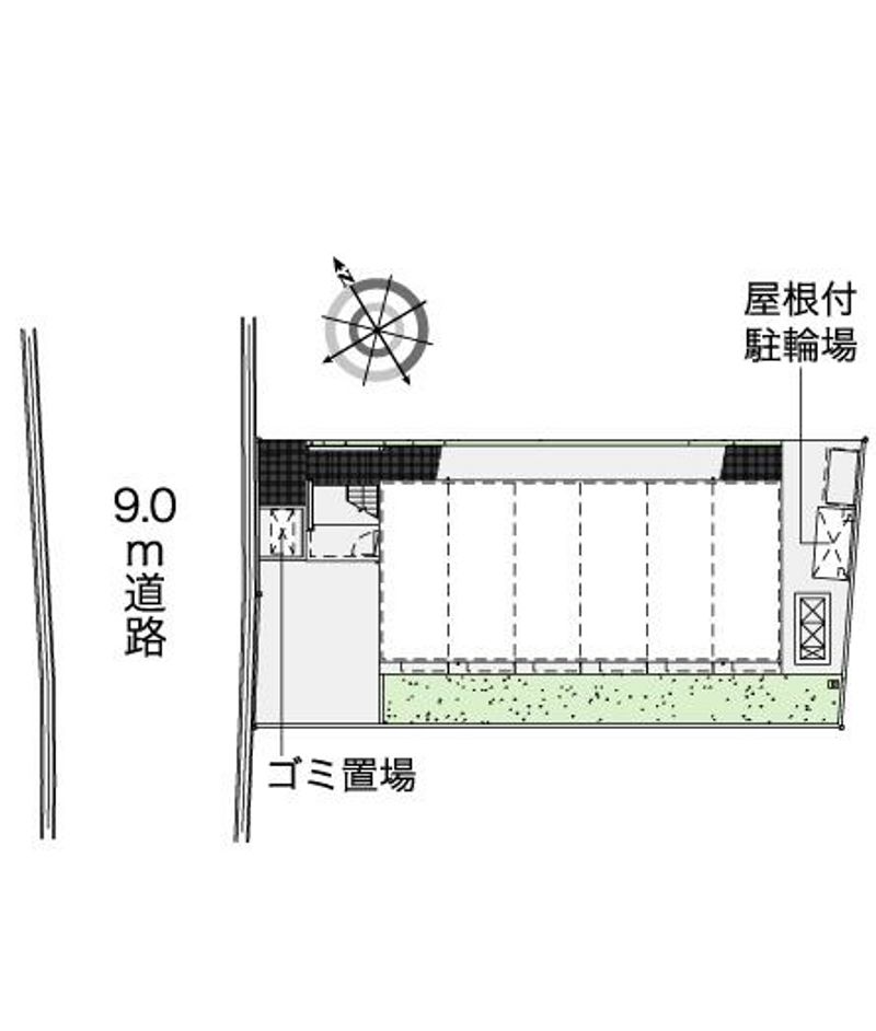 レオパレスこかげ 配置図