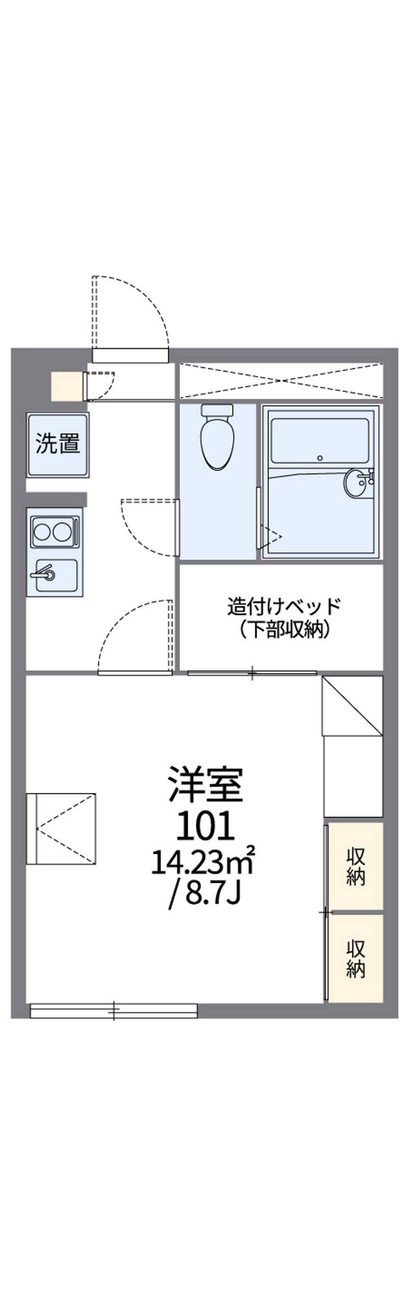 レオパレスＲＯＵＴＥ３６　Ⅰ 間取図