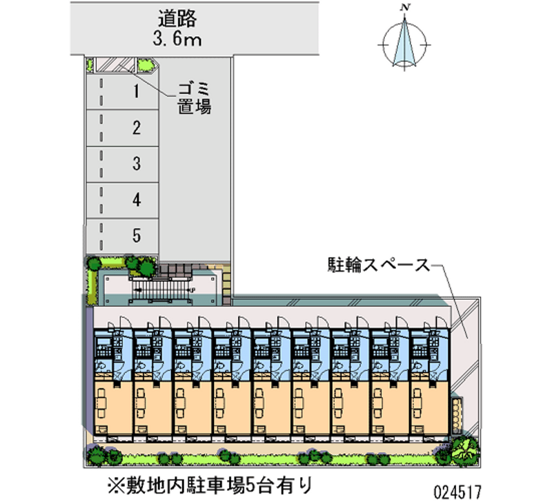 レオパレスみどり 月極駐車場