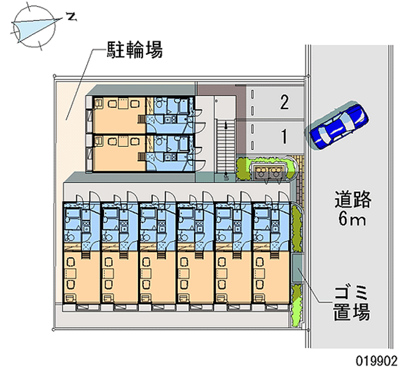 レオパレス諏訪 区画図