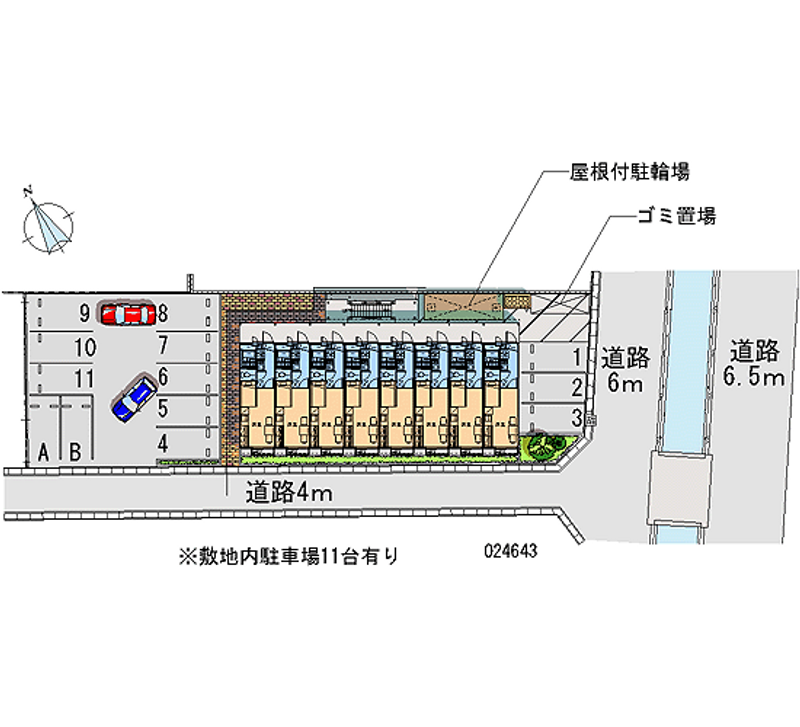 レオパレスナチュラル 月極駐車場