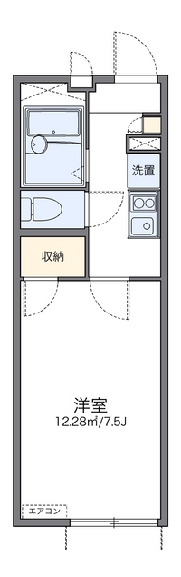 レオパレスあづま坂 間取り図